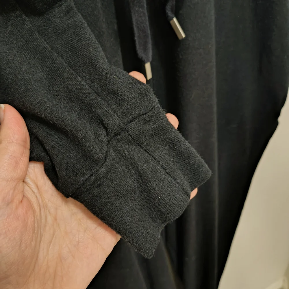 Smash + Tess Black Harris Hoodie Romper in Midnight Black - Picture 5 of 7